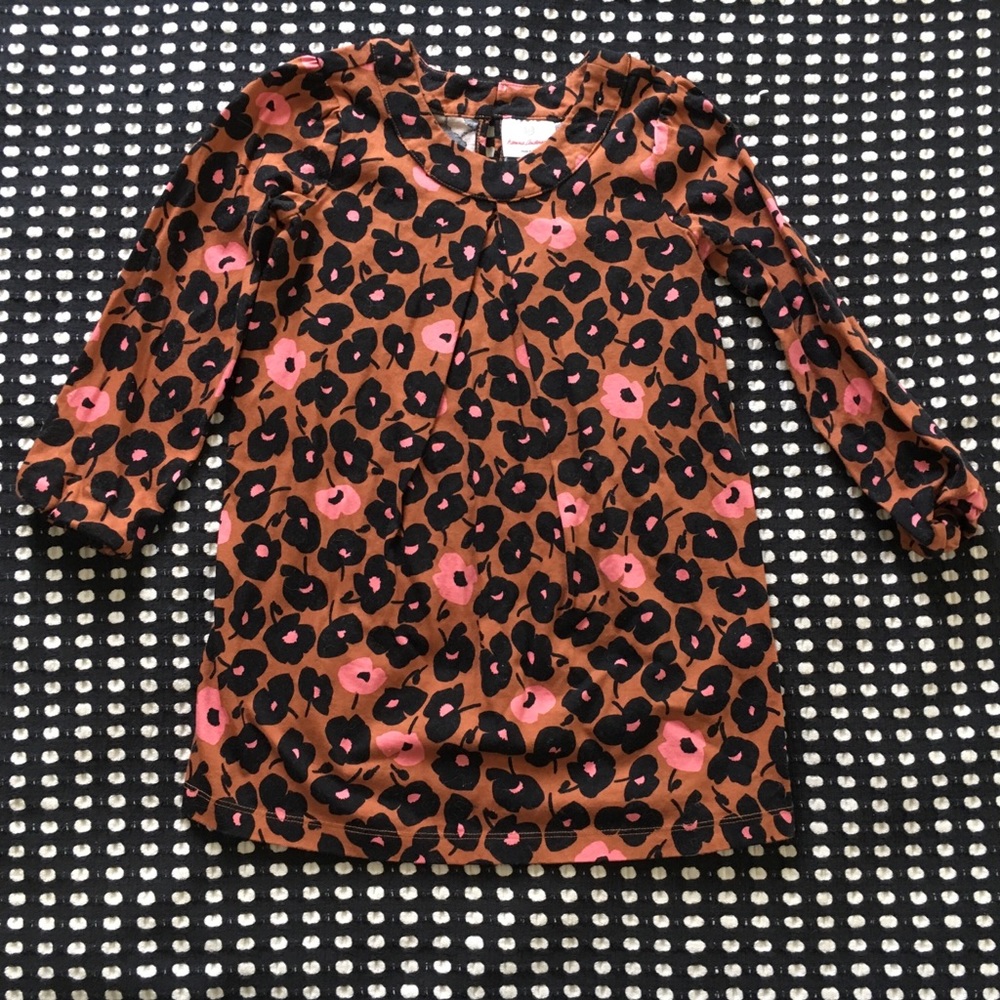 Hanna Andersson Retro Floral Print A-Line Dress